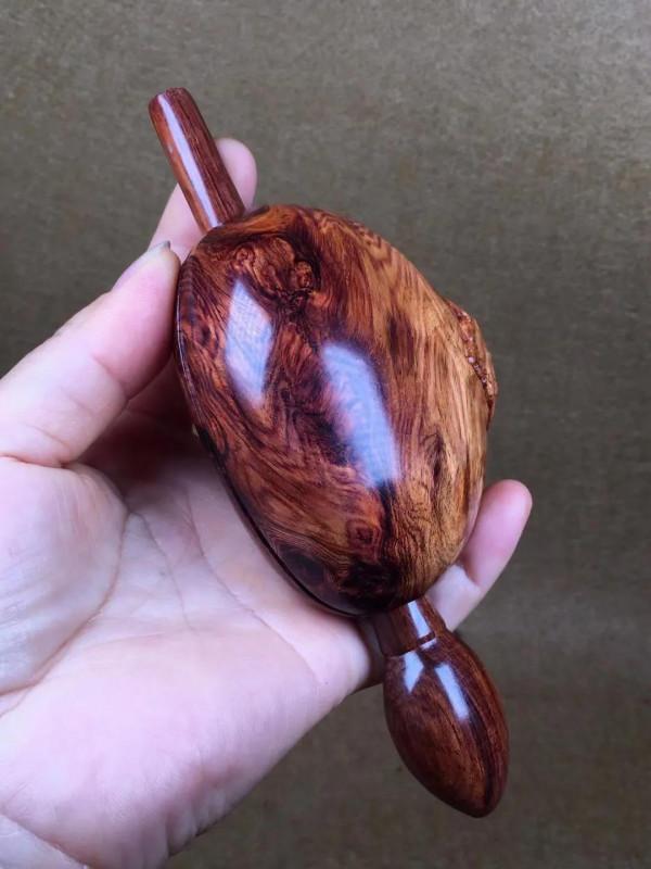 這，算不算傳家寶？海南黃花梨木魚一件