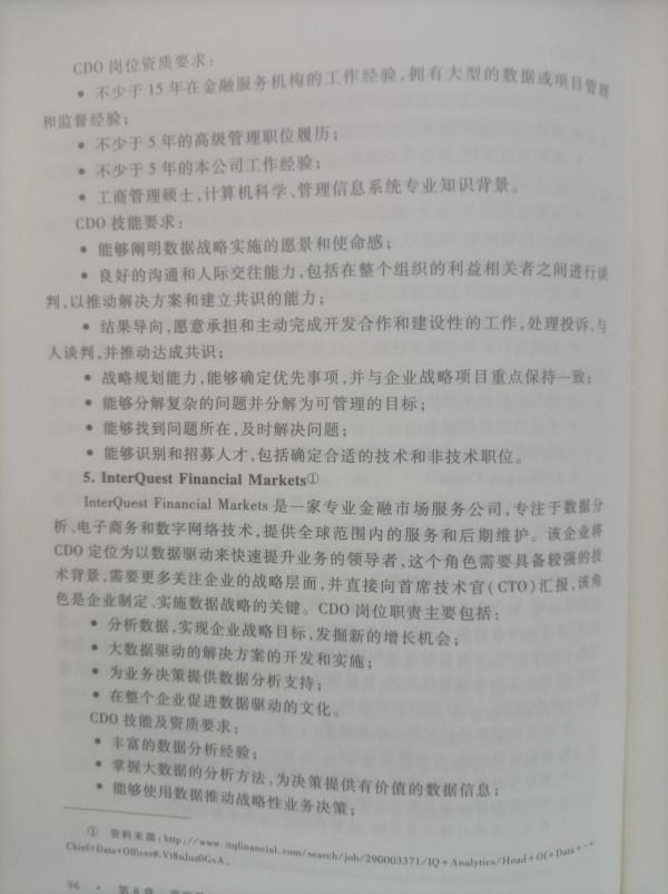 大資料領導-首席資料官