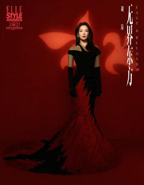 ELLE光影下的明星圖，楊冪驚豔，迪麗熱巴像臉譜，林允直接認不出