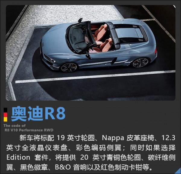 減重還“增肌”奧迪R8後驅版上市