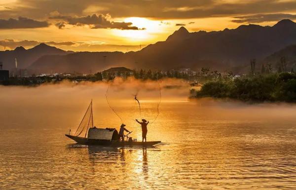 暮江吟（平水韻）