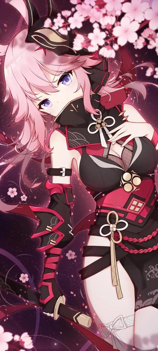 八重櫻、植野、大道寺知世全面屏手機桌布 八重櫻、植野、大道寺知世全面屏手機桌布