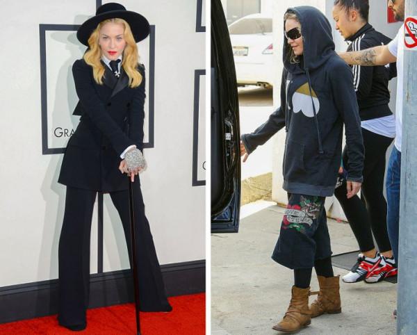 16位紅毯上靚麗光鮮的明星，生活中卻絕對不在乎衣服