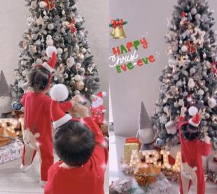 聖誕節明星齊曬照：奚夢瑤母子佈置聖誕樹 吳尊全家遊玩迪士尼