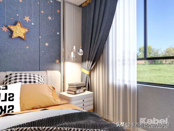 藝術塗料十大品牌-藝術漆背景牆搭配軟裝效果圖-卡百利