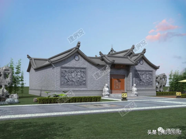 一層中式別墅，24萬建一棟，輕鬆圓你國風夢