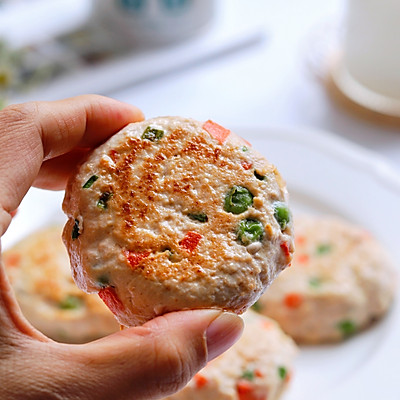 這道蔬菜雞肉餅，看一遍就會