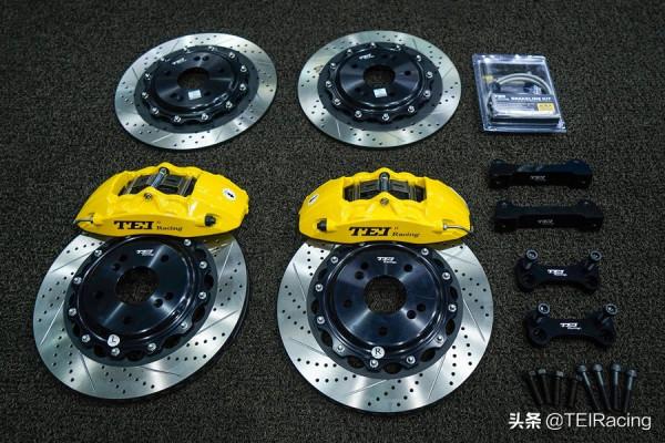 TEI Racing本田十代雅閣改裝P40NS四活塞卡鉗前輪剎車套裝後加大碟 TEI Racing本田十代雅閣改裝P40NS四活塞卡鉗前輪剎車套裝後加大碟