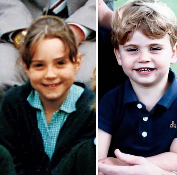 路易和凱特王妃小時候太像了,簡直一個模子刻出來的,都好可愛 路易和凱特王妃小時候太像了,簡直一個模子刻出來的,都好可愛