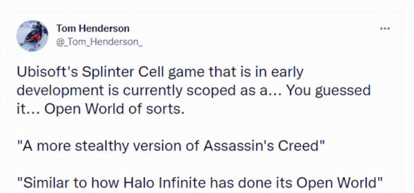 傳聞：育碧《細胞分裂》新作或為開放世界遊戲