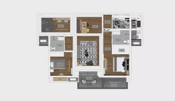 新房交給老婆裝修，一分錢設計費沒花，效果還這麼漂亮