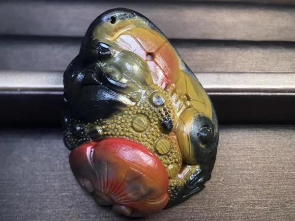 滿漿九口南紅黃皮包漿