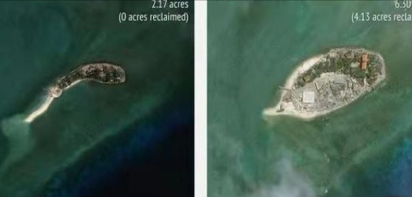 越南在我國南海非法填海造島，來看看他們將中國島礁弄成了啥樣？