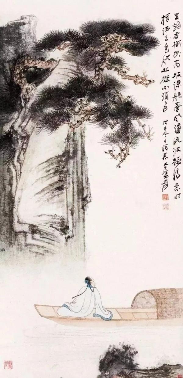 張大千的繪畫乾乾淨淨，簡簡單單，在極簡極空當中找到繪畫的重點