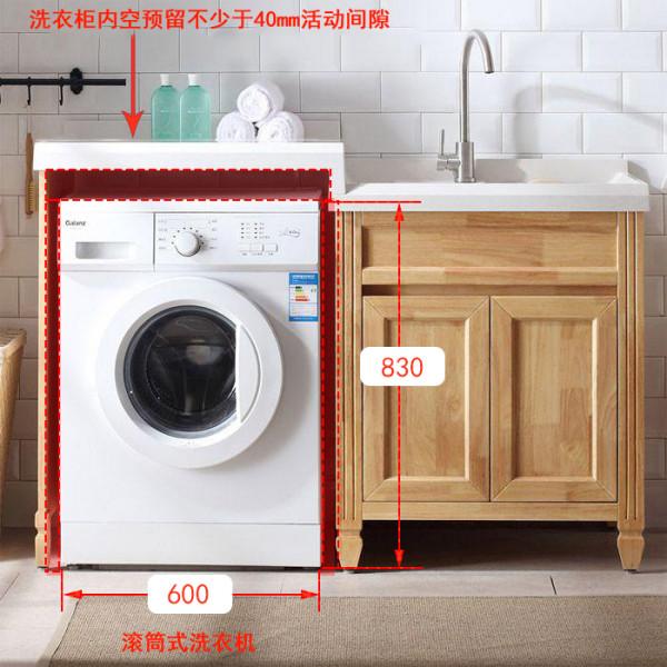 陽臺一體式洗衣櫃尺寸設計！HJSJ-2021