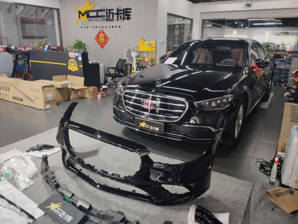 改裝日記｜2021款賓士S 400 L改裝運動包圍、輪轂、後排娛樂