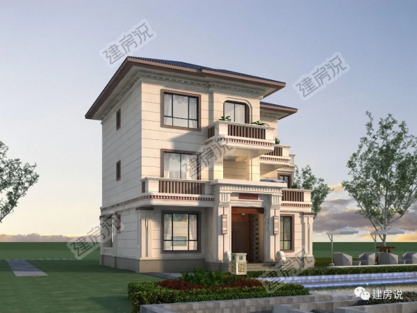 建棟新中式別墅，承祖上之宅地，恩澤於子孫，越住越有福氣