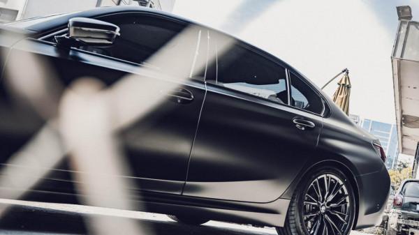 超帥低趴黑武士！寶馬3系貼TMD電光金屬黑