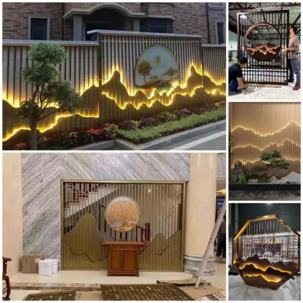 美麗鄉村鋁屏風格柵