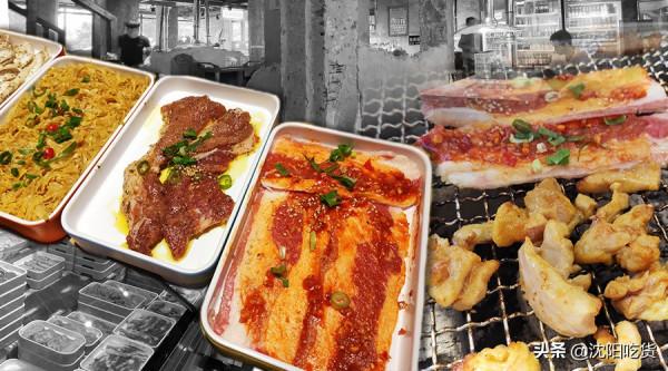 吃烤肉之前先拿個手推車，像逛超市似的選菜，可鐵板煎可篦子烤