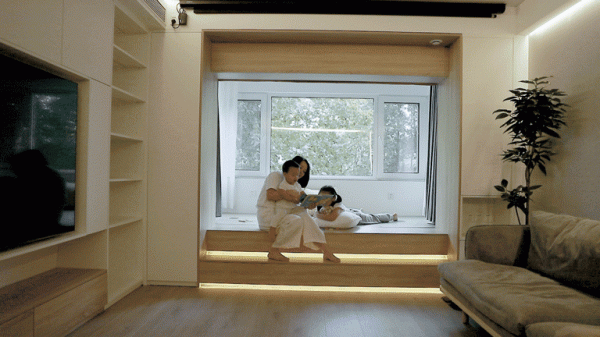 二胎媽媽曬出90㎡新家走紅，全屋超多收納，乾淨明亮又溫馨，佩服