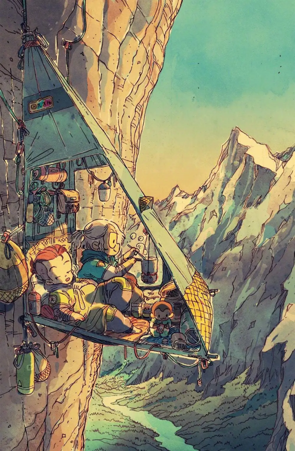 科幻插畫：宛若宮崎駿作品的激萌畫面