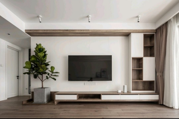 120㎡現代簡約三居室，用最直白的裝飾來營造空間的氛圍