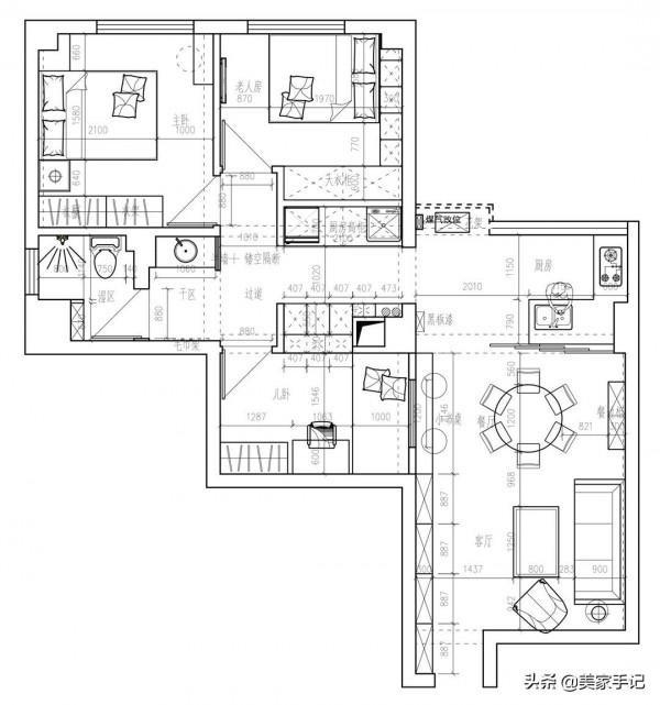 堅持摒棄陽臺,兩室改三室,她將99㎡家利用到極致,太有智慧了 堅持摒棄陽臺,兩室改三室,她將99㎡家利用到極致,太有智慧了