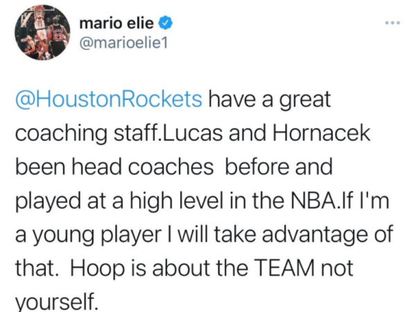 火箭名宿聲援教練組！點名批評隊中年輕人，休城需重整更衣室風氣