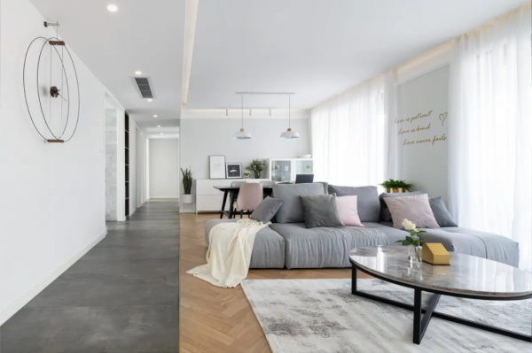 190㎡現代北歐風格新房裝修，景觀房視野無敵