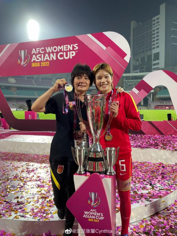 張馨發文慶祝女足奪冠：只要不放棄，奇蹟一定會出現