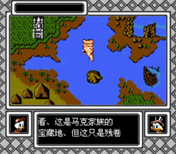 FC唐老鴨歷險記，童年通關無數次，竟不知這遊戲還有7張藏寶圖