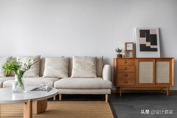 102㎡日式三居，百萬打造出的自然空間，日子過得與世無爭