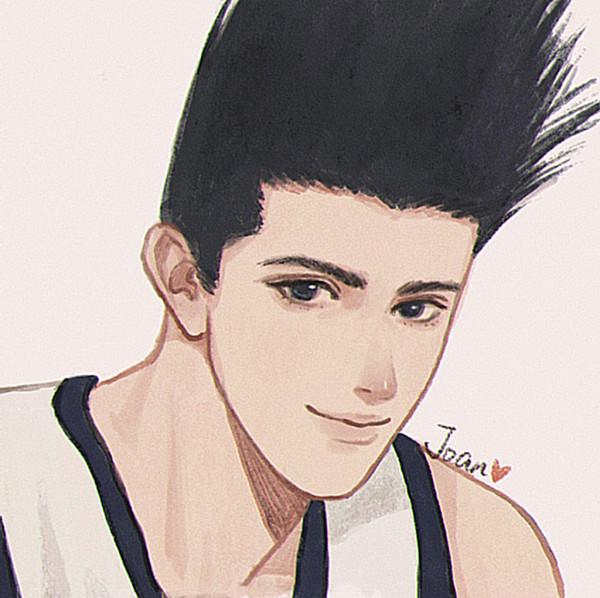 巨好看的手繪頭像，灌籃高手專場，流川楓太帥啦