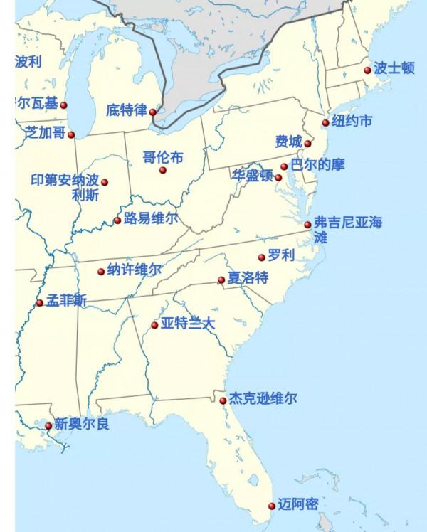 美國城市人口排名列表(326個十萬人口以上的城市)