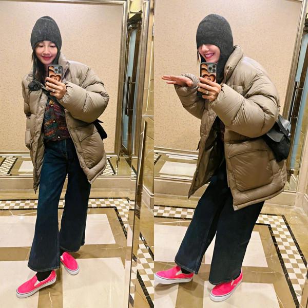 白百何罕見帶兒子出門，14歲元寶穿楊冪同款變潮男，越來越像媽媽