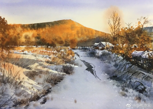 川美畢業的水彩大師，筆下繽紛的花卉、極致的風景靜物，張張迷人