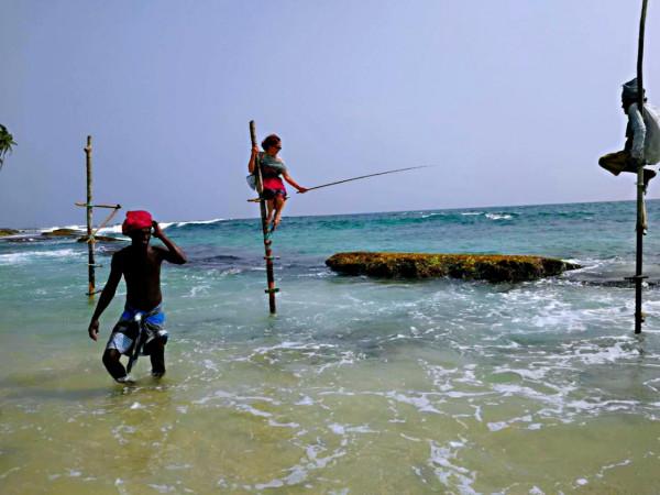 斯里蘭卡之旅（22）在科格勒(Koggala )體驗高蹺釣魚