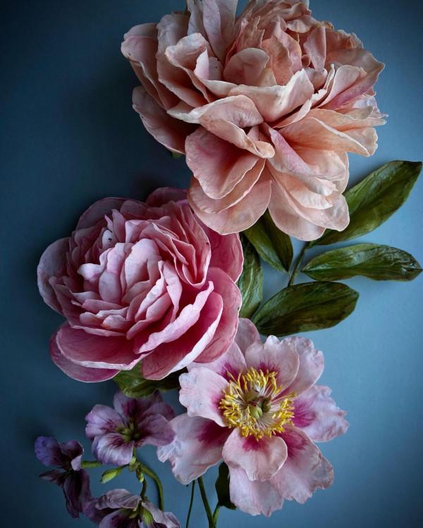 中秋插花，花團錦簇繁花似錦、月圓人團圓