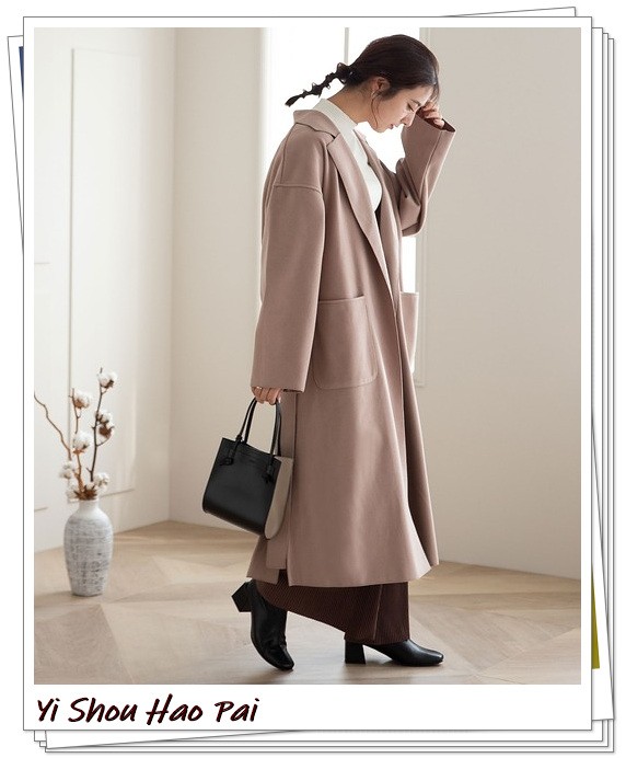 過膝的長大衣怎麼穿才好看？不同顏色的長外套24例搭配示範