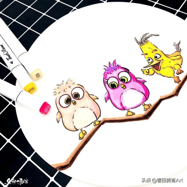 教程丨少兒美術課程《小鳥飛起來了》