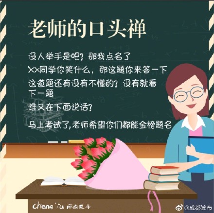 這些老師的口頭禪,哪一句你印象最深? 這些老師的口頭禪,哪一句你印象最深?