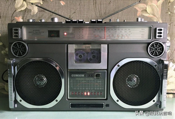 康寧四波段立體聲盒式收錄兩用機，Conion CRC-H58F收錄機音響