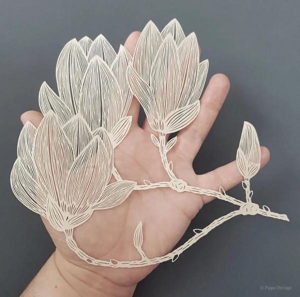 薄如蟬翼，精美絕倫，這樣的紙雕花卉比鮮花還受歡迎