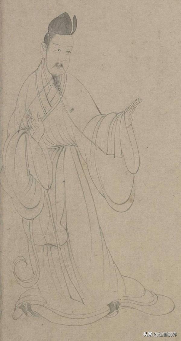 顧愷之筆下的白描侍女,線條流暢飄逸,造型完美典雅,意境深遠 顧愷之筆下的白描侍女,線條流暢飄逸,造型完美典雅,意境深遠