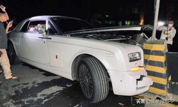 柬埔寨一輛勞斯萊斯出車禍，車主為前勳爵前妻