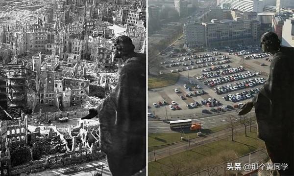 老照片對比，感受時光的變化