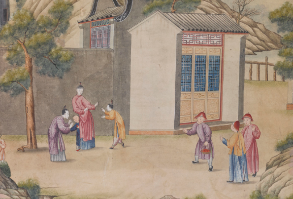 珍貴文物｜粵博館藏“清乾隆農耕商貿圖外銷桌布”亮相《國家寶藏·展演季》2021-10-31 21:34:56