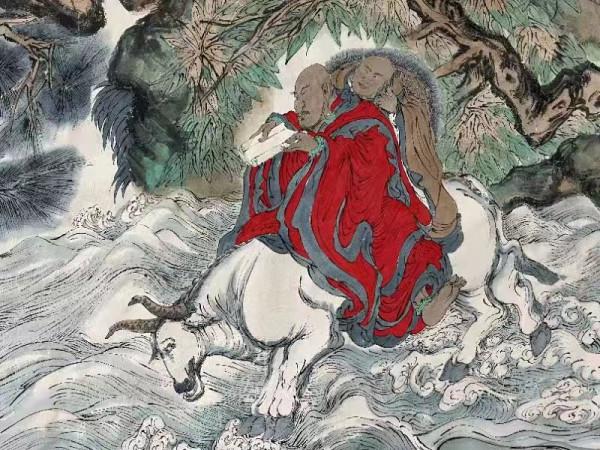 辛丑歲尾來臨 範揚精心繪製羅漢與神牛