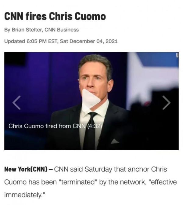 CNN執行長56歲的查克爾(Jeff Zucker)今天早上突然宣佈辭職